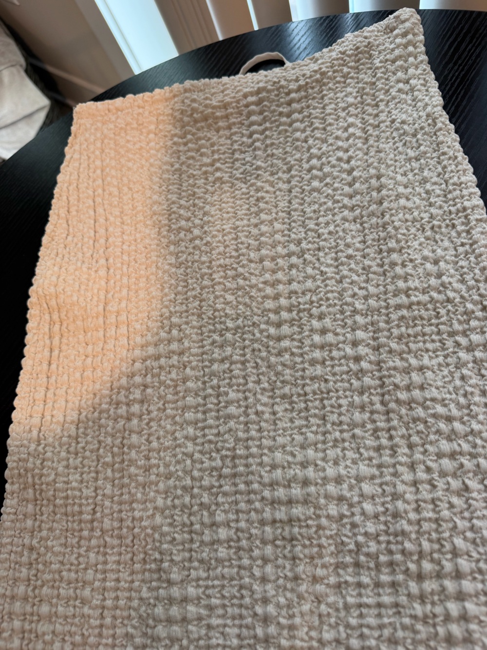 Zara Textured Midi Knit Skirt NWT, cream - Picture 6 of 8
